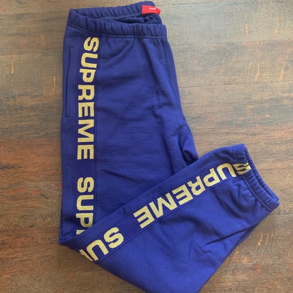supreme metallic rib sweatpant